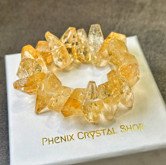 Citrine Faceted Bracelet 黃水晶切割款手串