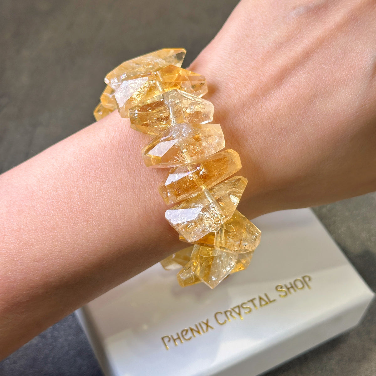 Citrine Faceted Bracelet 黃水晶切割款手串