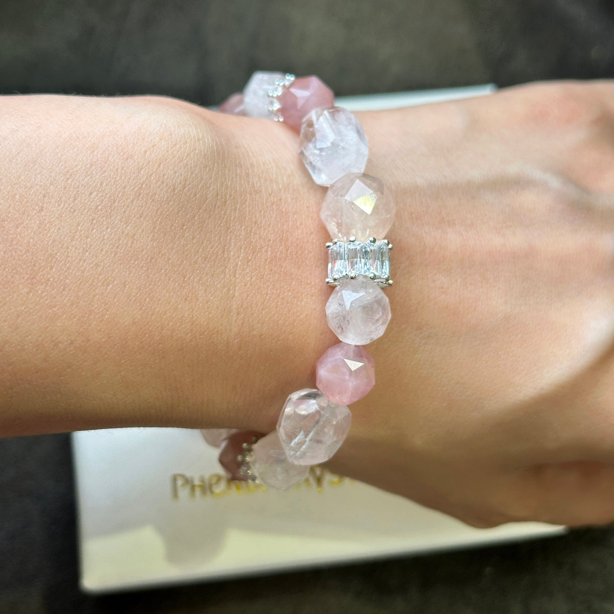 Rose Quartz x Morganite Bracelet 粉晶 摩根石 設計手串