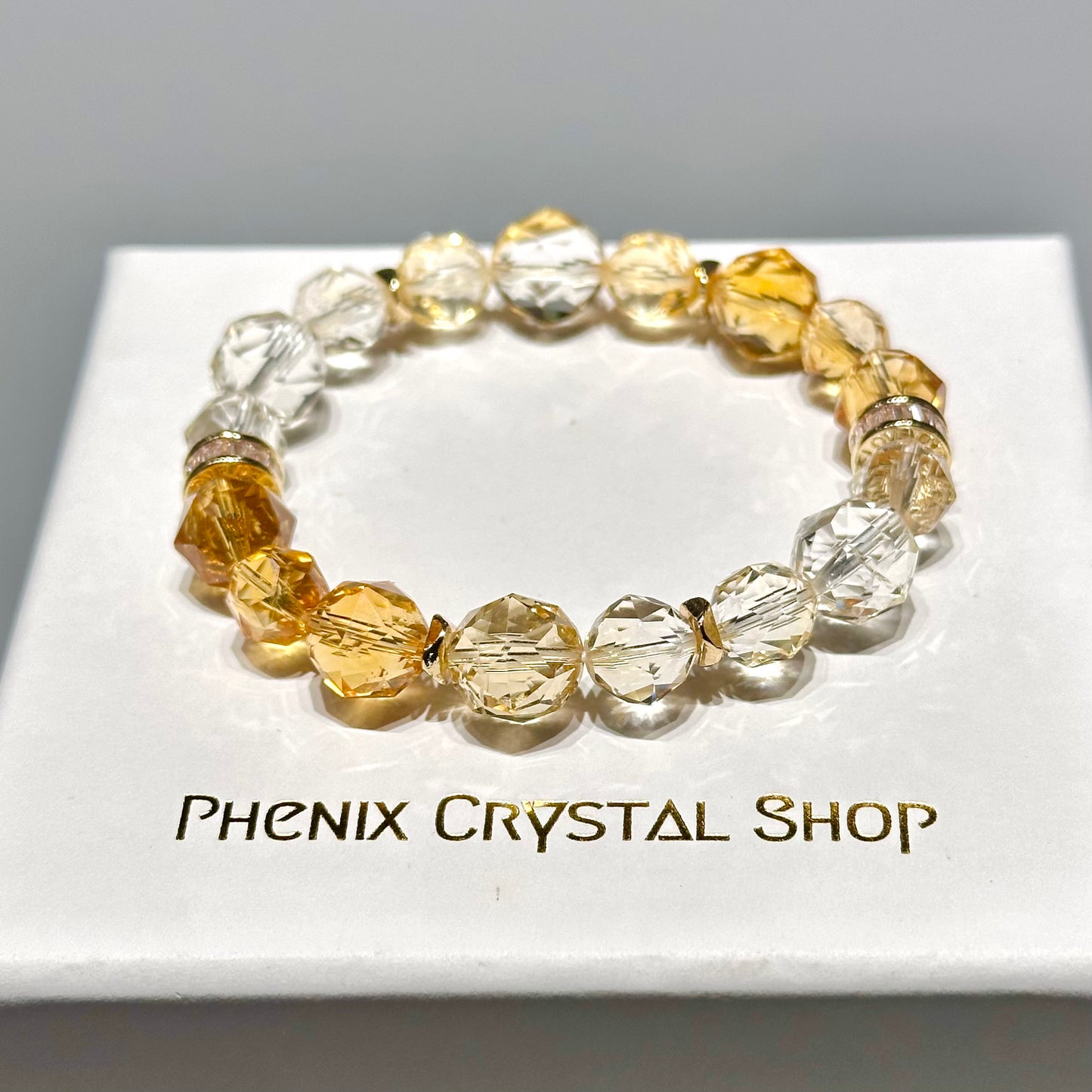 Citrine Starcut Bracelet 黃晶手串