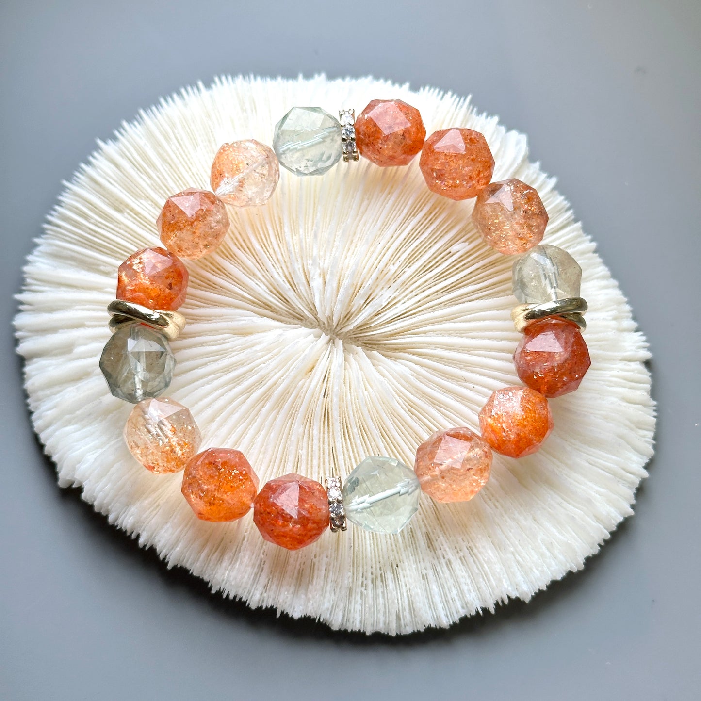 Arusha Sunstone Bracelet Starcut 阿魯沙太陽石手串 12mm