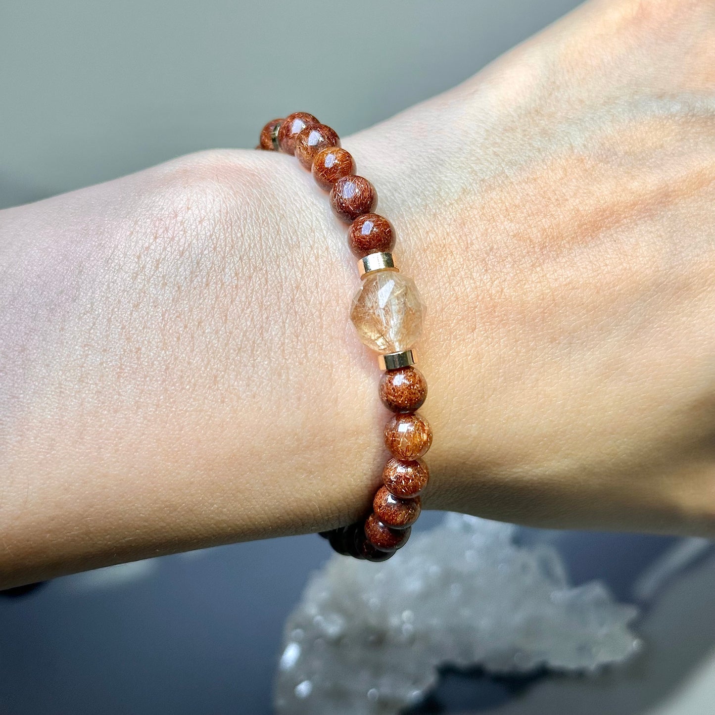 Copper Rutilated Quartz Bracelet 銅髮晶