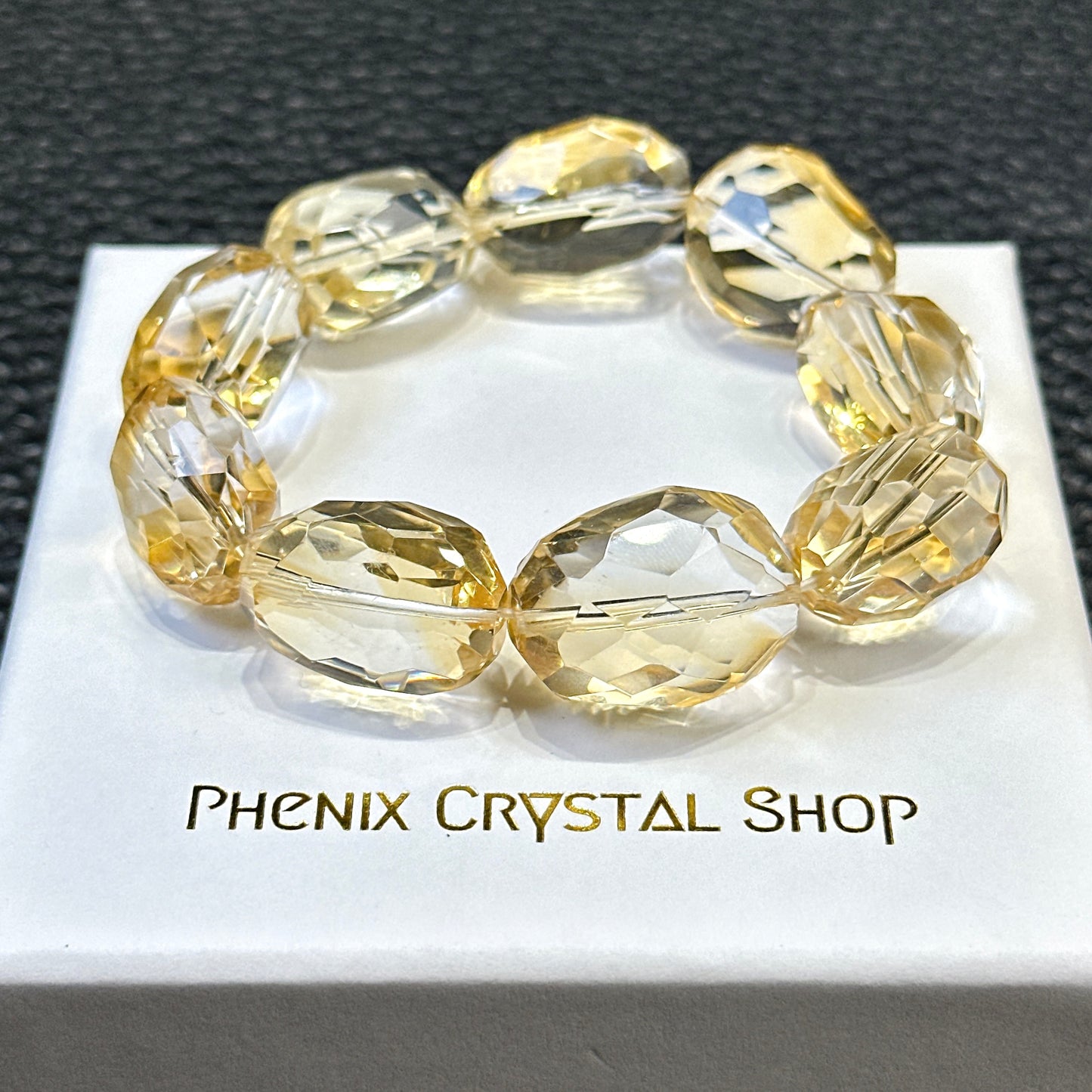 Citrine Faceted Bracelet 黃晶切割款手串