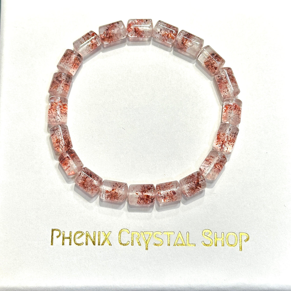 Red Super Seven Bracelet 紅超七桶形珠手串