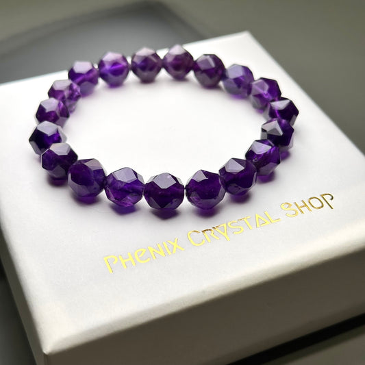 Amethyst Bracelet Starcut 烏拉圭紫晶手串 星切