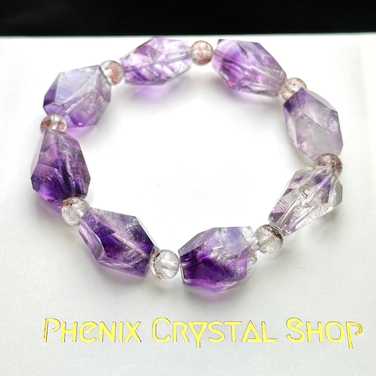Purple Super Seven Faceted Bracelet 紫超七切割款手串