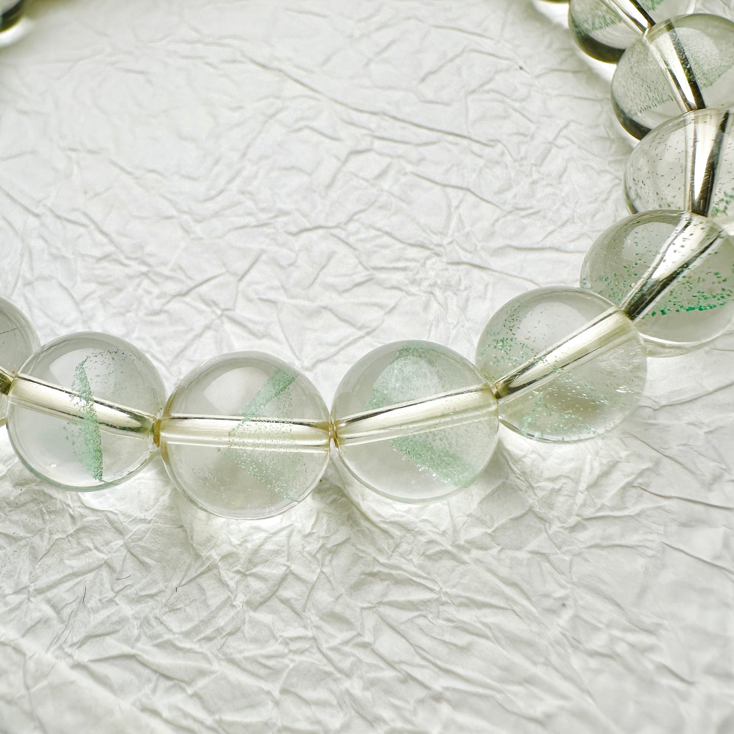 Emerald Green Phantom Quartz
Bracelet 翠幽靈手串