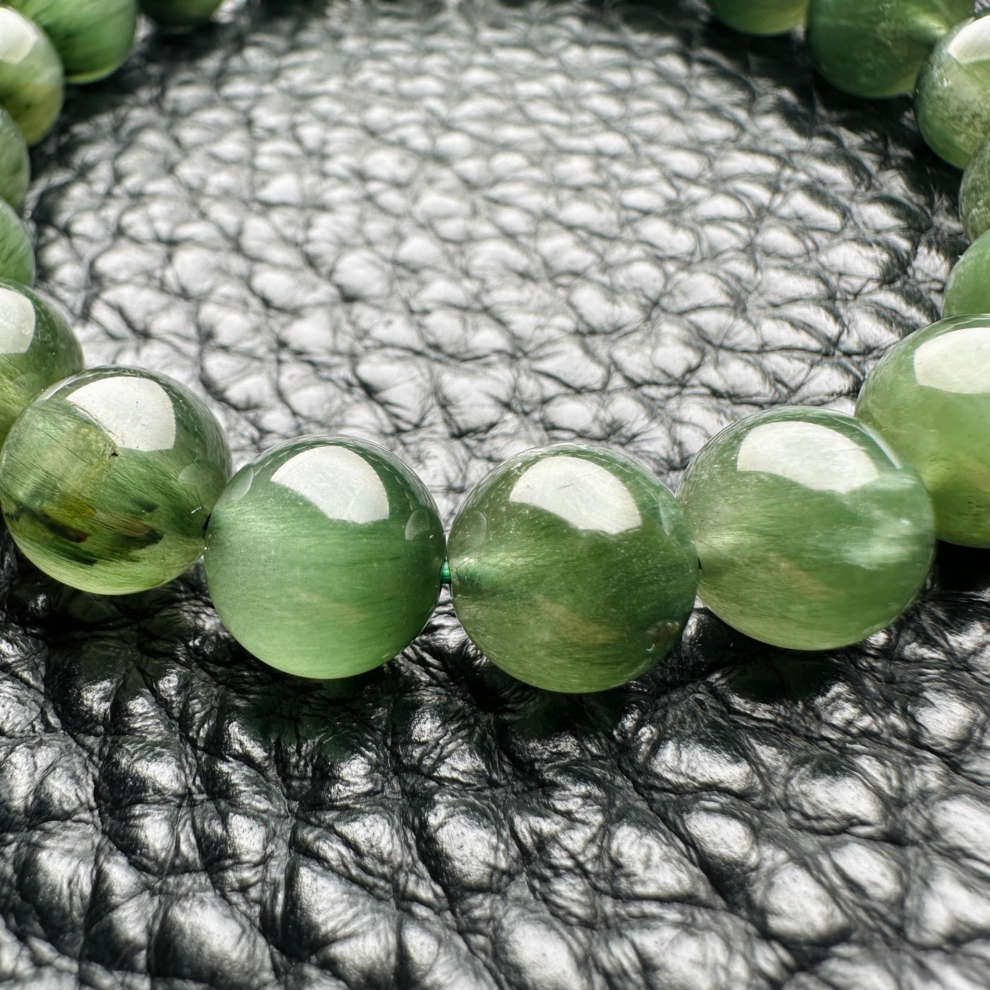 Green Rutilated Quartz Bracelet 綠髮晶 手串04