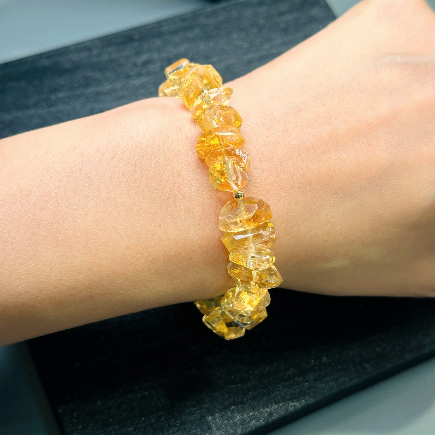 Citrine Faceted Bracelet 黃晶切割款手串