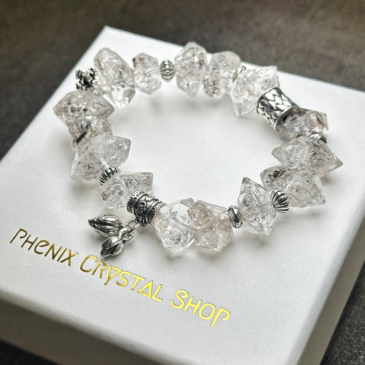 Herkimer Diamond Design Bracelet 閃靈鑽泰銀設計手串