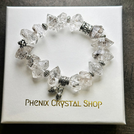 Herkimer Diamond Design Bracelet 閃靈鑽泰銀設計手串