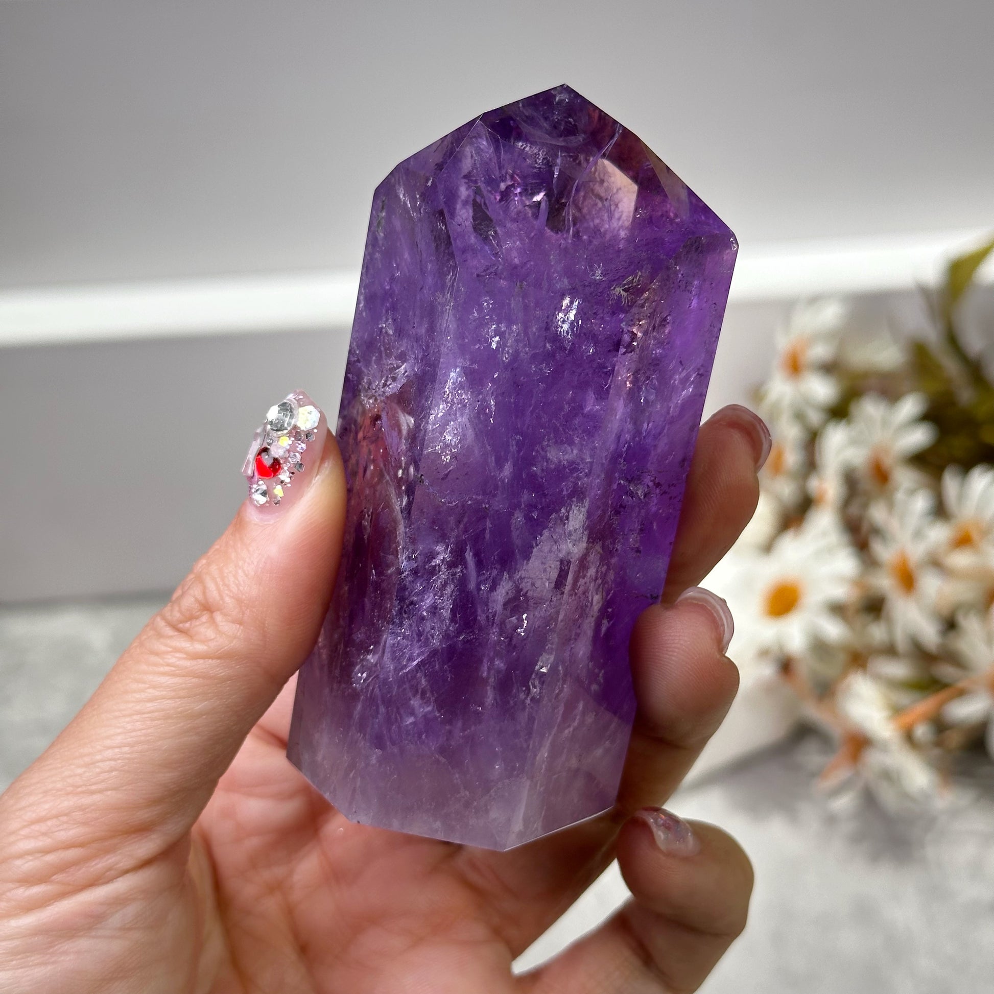Ametrine Point Tower 紫黃晶柱 | 晶柱 crystal-point | 細節特寫 close up detail