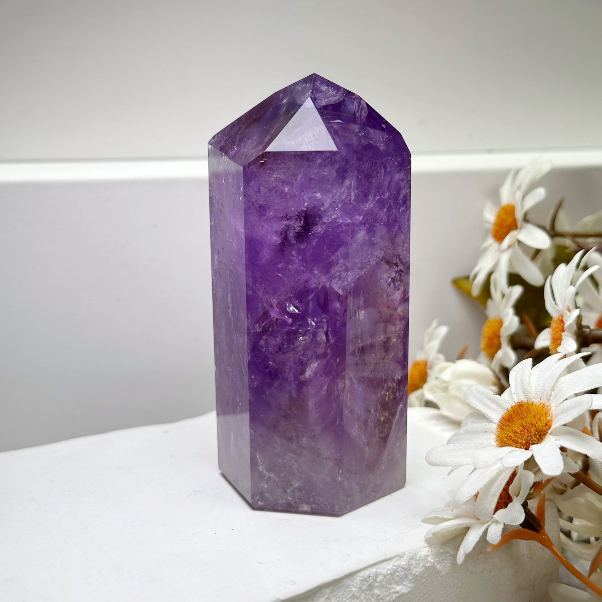 Ametrine Point Tower 紫黃晶柱 | 晶柱 crystal-point | 紋理特寫 texture detail