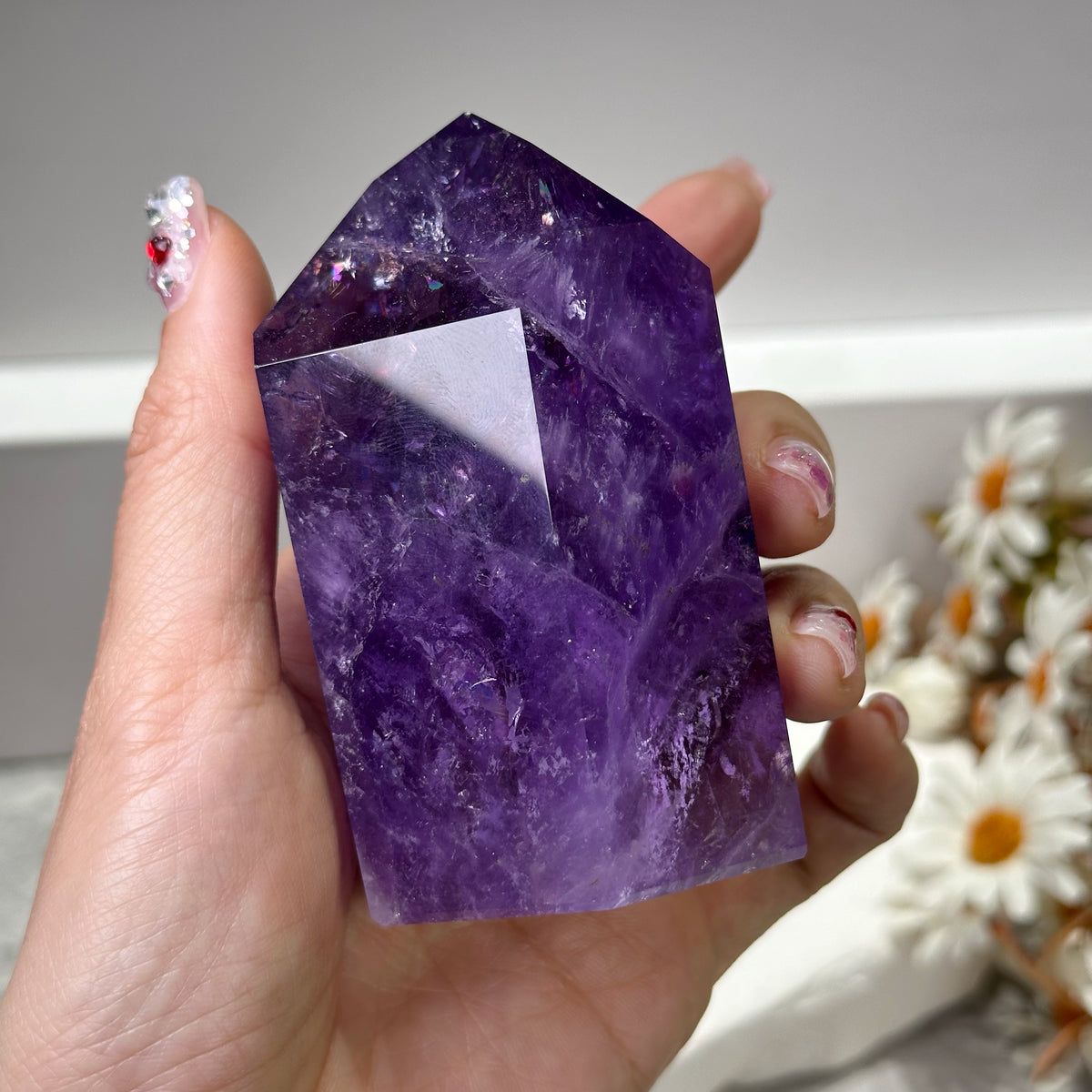 Ametrine Point Tower 紫黃晶柱 | 晶柱 crystal-point | 細節特寫 close up detail