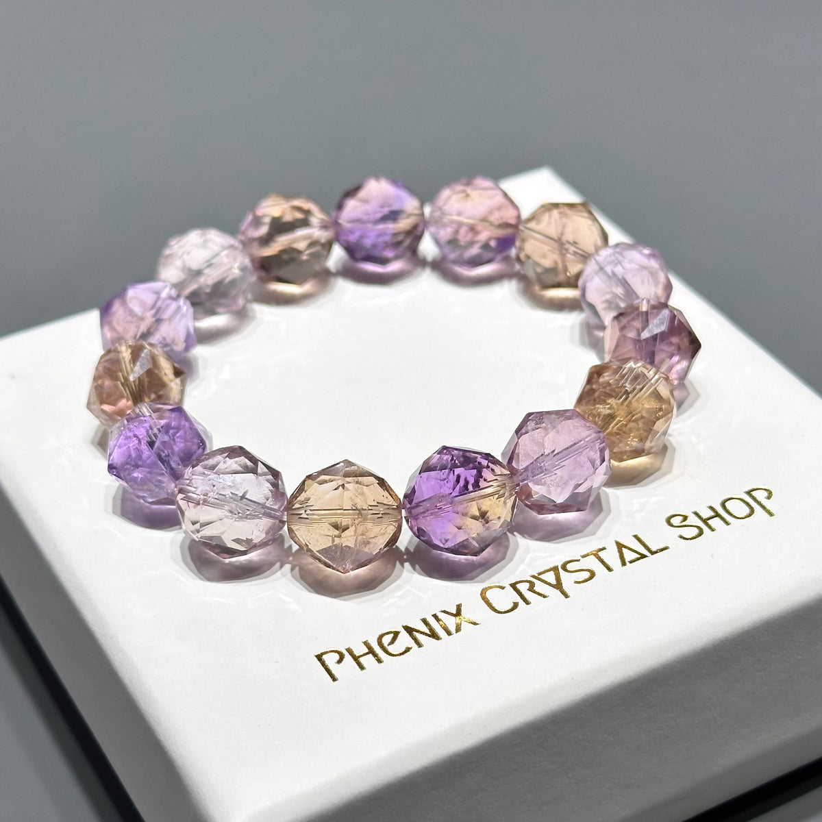 Ametrine Starcut 紫黃晶 | 星切水晶 star-cut-crystal | 整體圖 full piece view