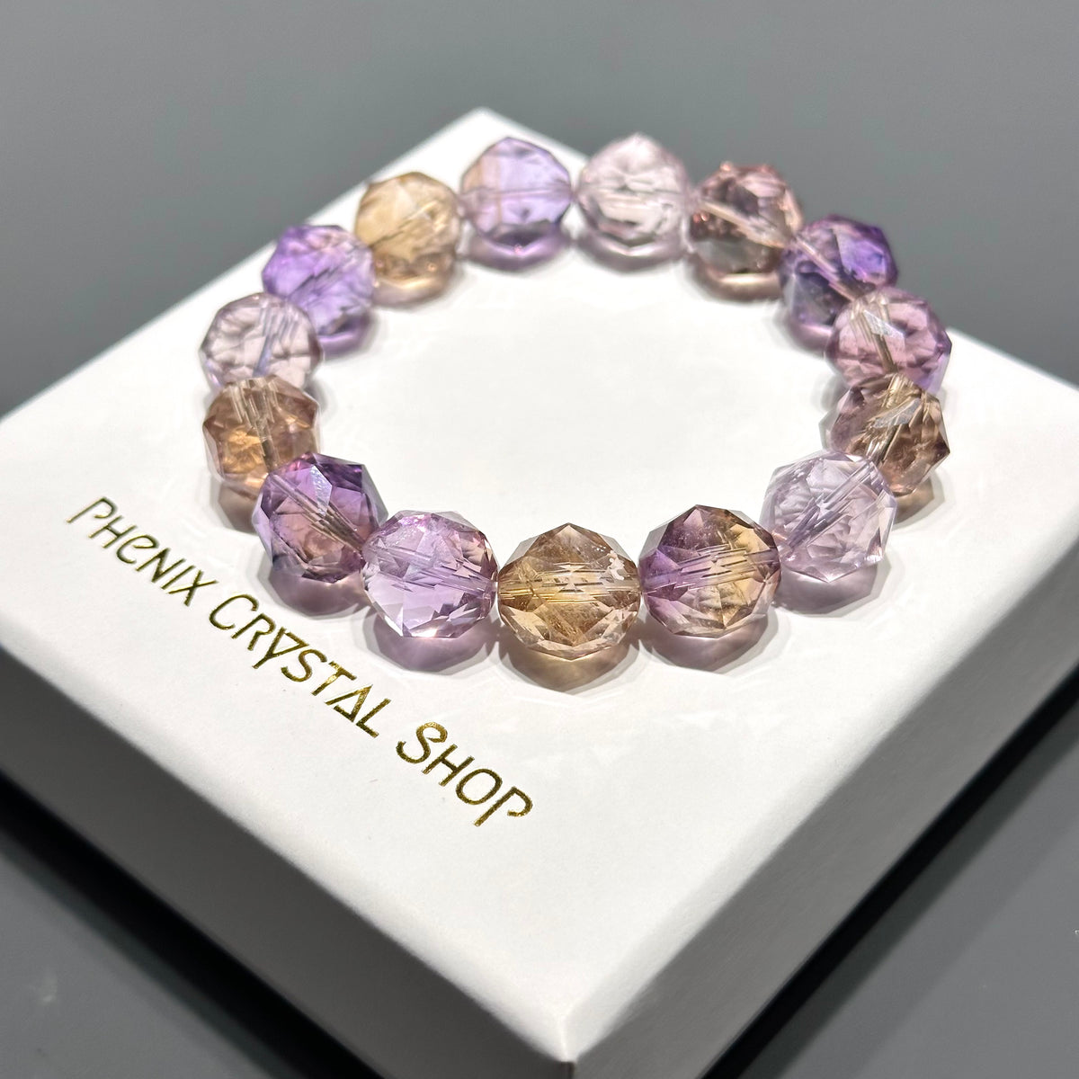 Ametrine Starcut 紫黃晶 | 星切水晶 star-cut-crystal | 紋理特寫 texture detail