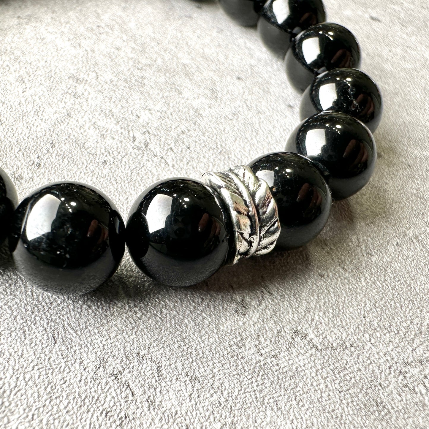 Black Tourmaline Bracelet 黑碧璽手串 | 手串 bracelet | 細節特寫 close up detail