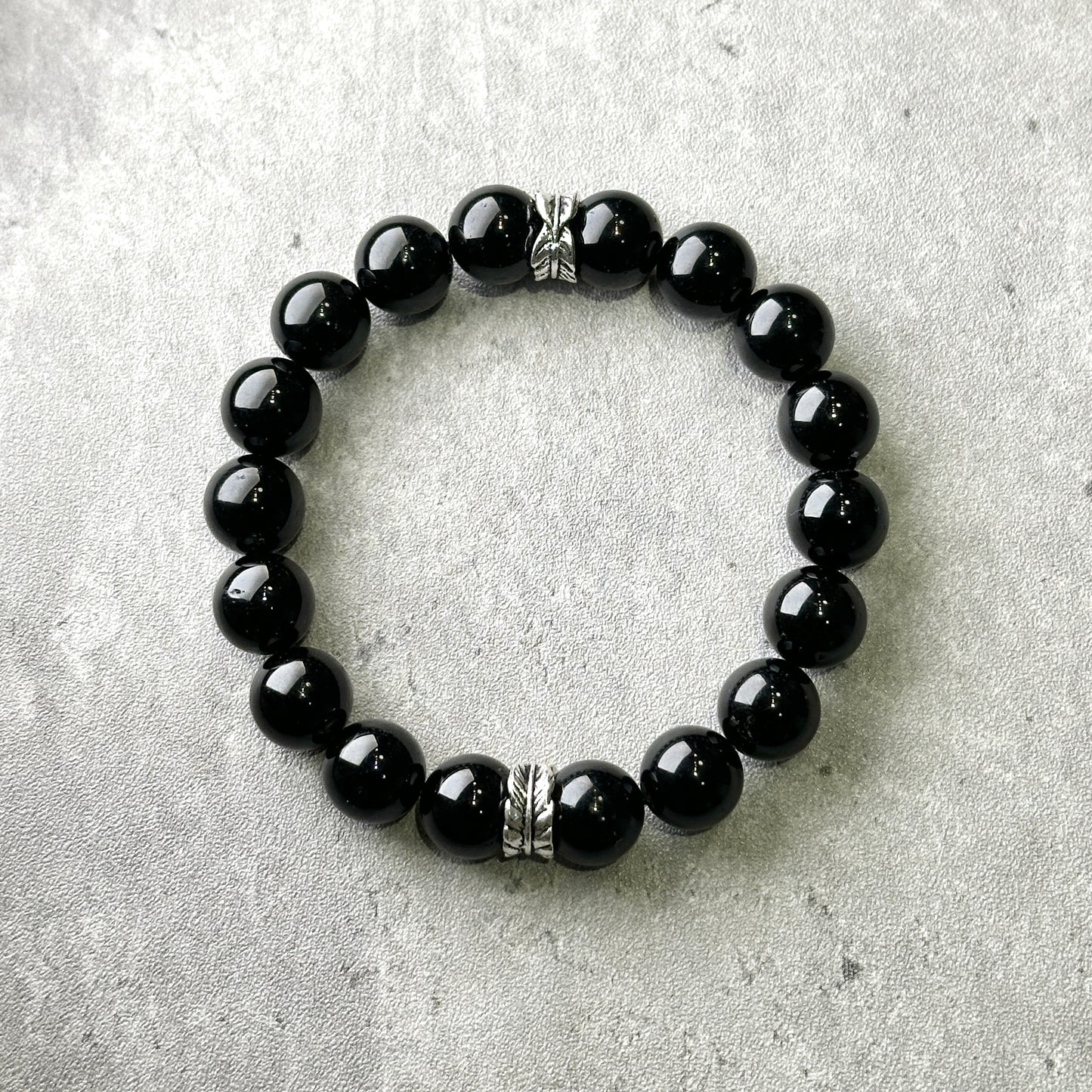 Black Tourmaline Bracelet 黑碧璽手串 | 手串 bracelet | 紋理特寫 texture detail