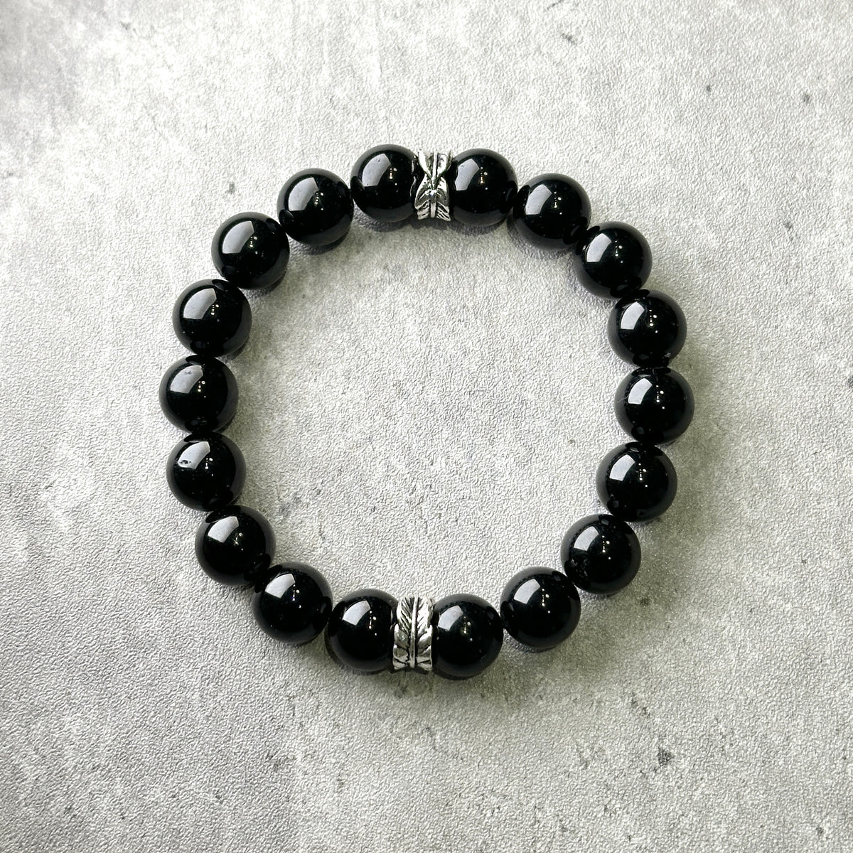 Black Tourmaline Bracelet 黑碧璽手串 | 手串 bracelet | 紋理特寫 texture detail