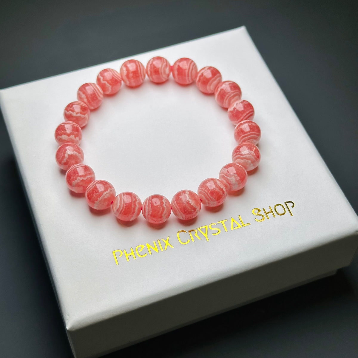 紅紋石蕾絲花紋手串 | 手串 bracelet | 整體圖 full piece view