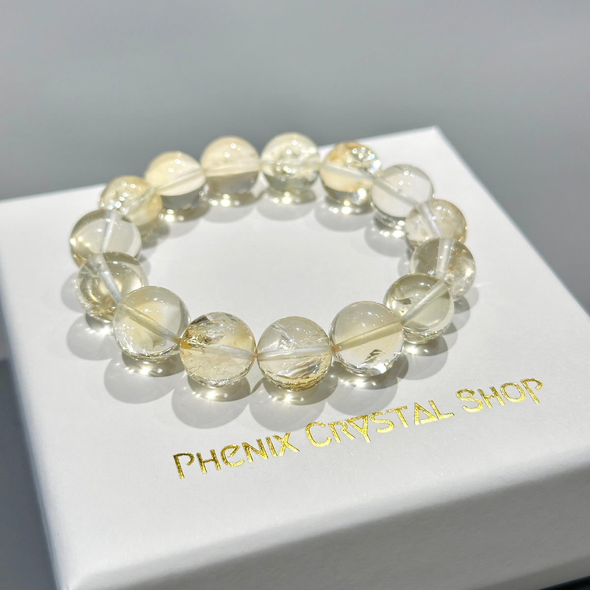 Citrine Bracelet 黃晶手串 | 手串 bracelet | 正面圖 front view