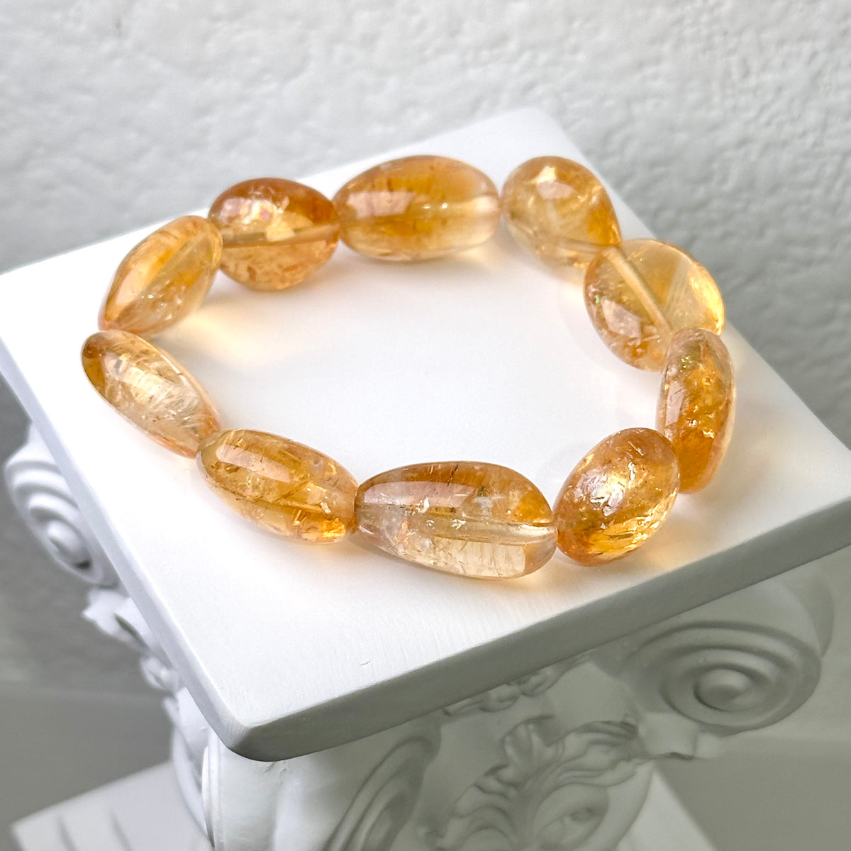 Citrine Irregular Bracelet 黃晶不規則手串 | 手串 bracelet | 整體圖 full piece view
