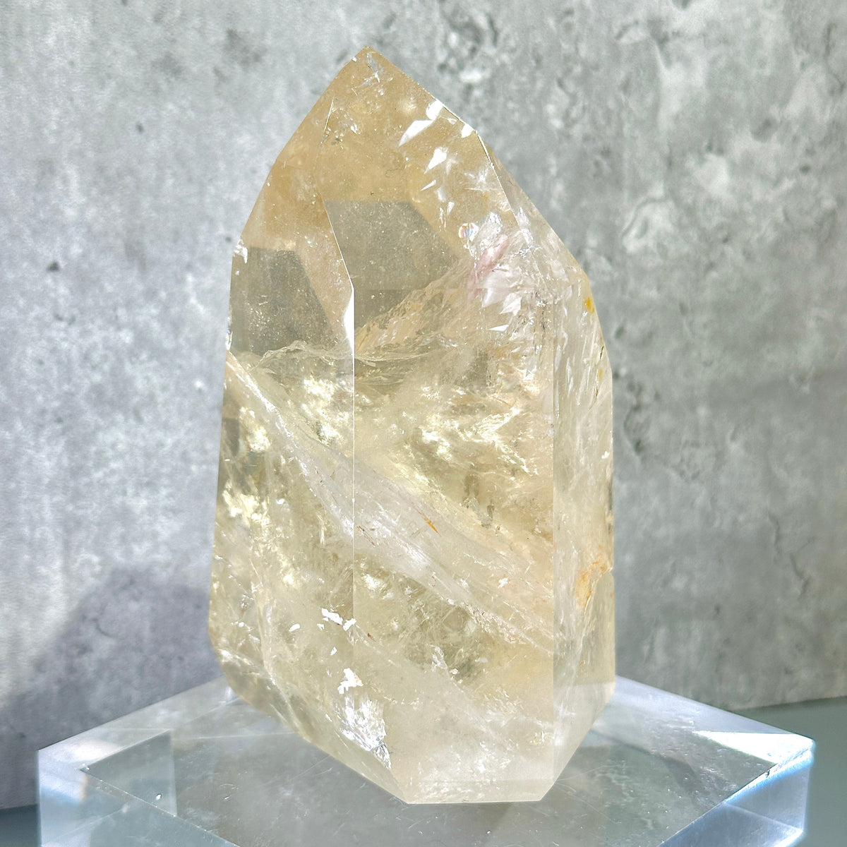 Citrine Point Tower 黃晶柱 01 | 晶柱 crystal-point | 細節特寫 close up detail