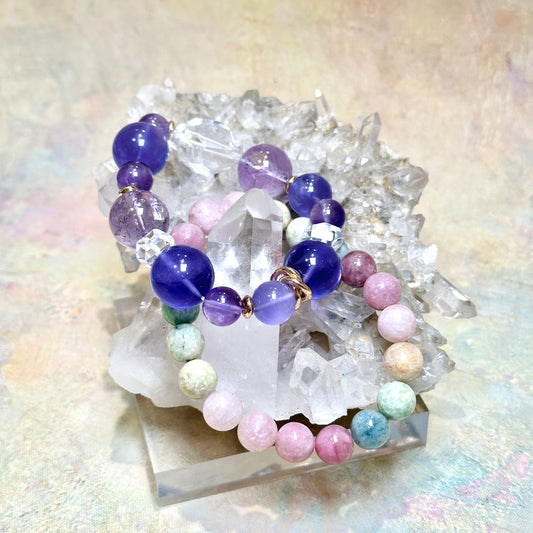 Clear Quartz Cluster 白水晶簇 | 晶簇 cluster | 正面圖 front view