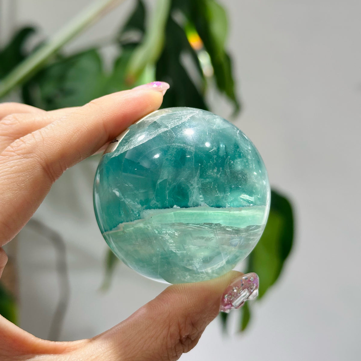 Fluorite Sphere 螢石球 | 水晶球 sphere | 細節特寫 close up detail