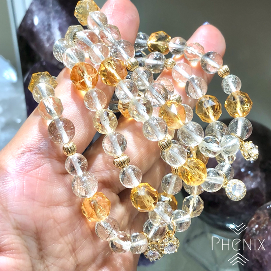 Golden Light Guidance Bracelet | 手串 bracelet | 正面圖 front view