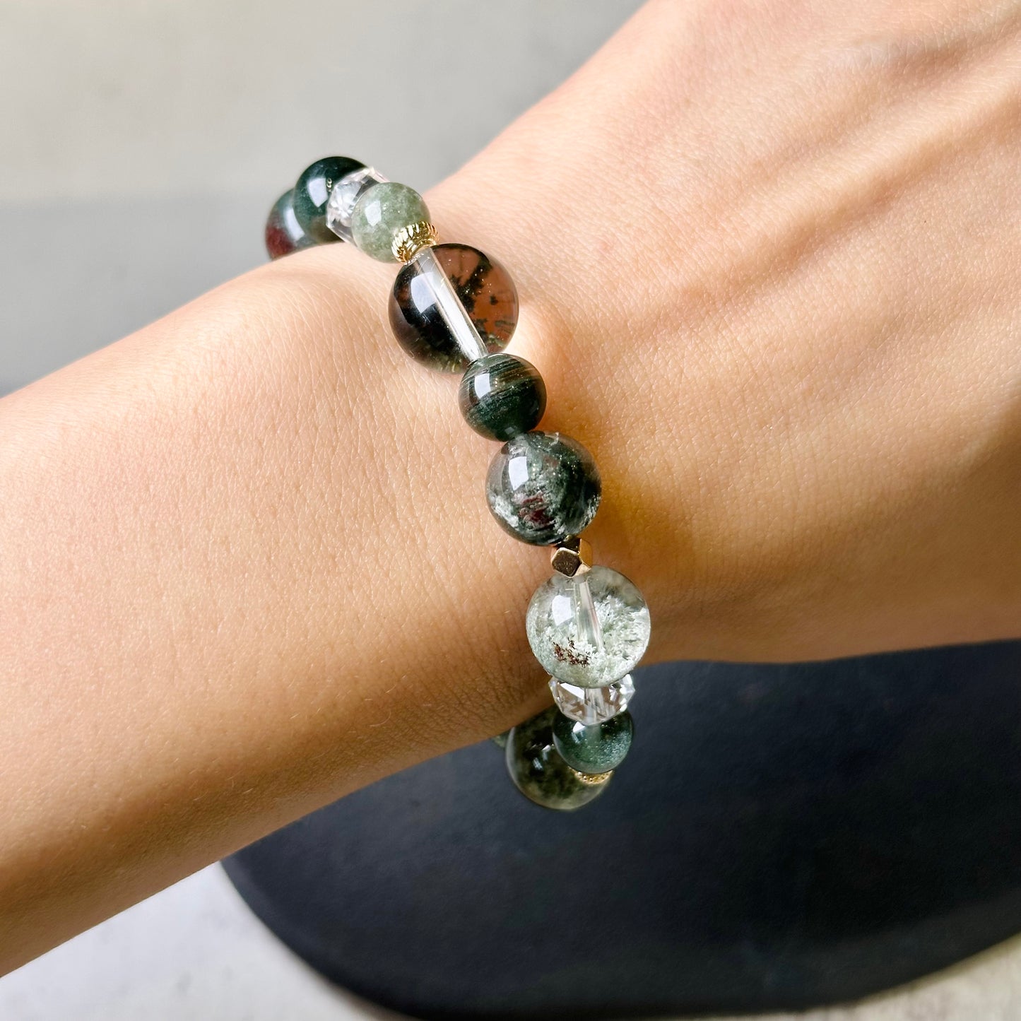 Green Phantom Design Bracelet 綠幽靈設計款手串 | 手串 bracelet | Additional angle
