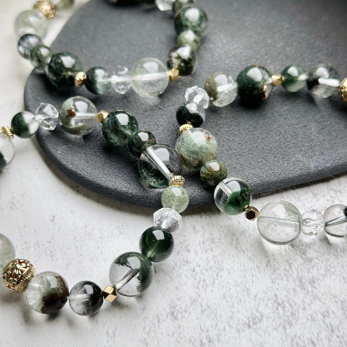 Green Phantom Design Bracelet 綠幽靈設計款手串 | 手串 bracelet | 細節特寫 close up detail