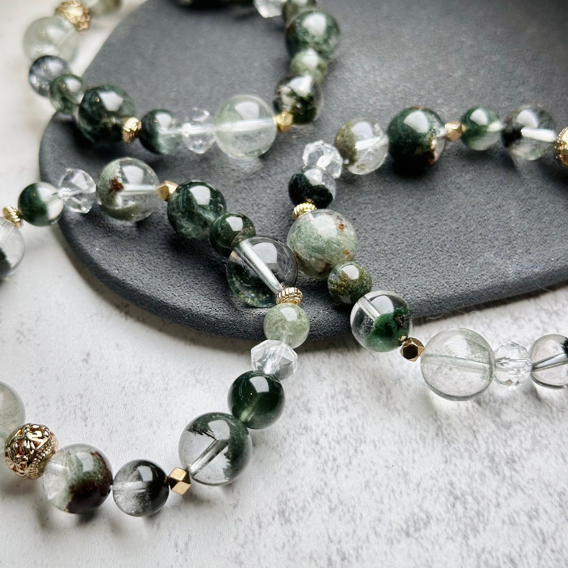 Green Phantom Design Bracelet 綠幽靈設計款手串 | 手串 bracelet | 細節特寫 close up detail