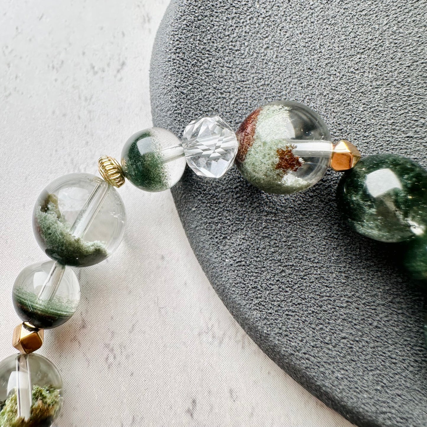 Green Phantom Design Bracelet 綠幽靈設計款手串 | 手串 bracelet | 整體圖 full piece view