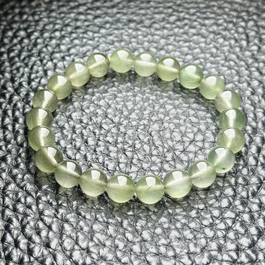 Green Rutilated Quartz 綠髮晶 01 | 原礦 raw-crystal | 正面圖 front view