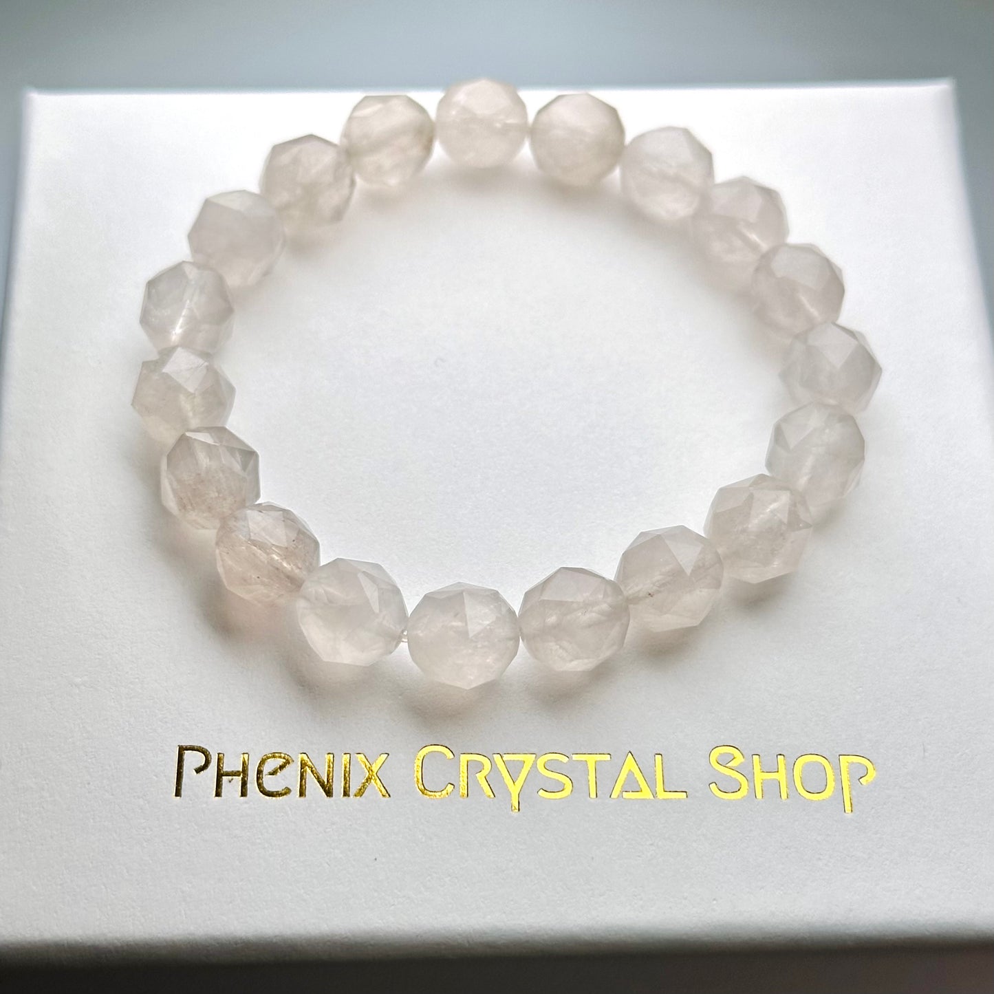 Grey Rabbit Hair Quartz 灰兔毛手串 | 手串 bracelet | 細節特寫 close up detail