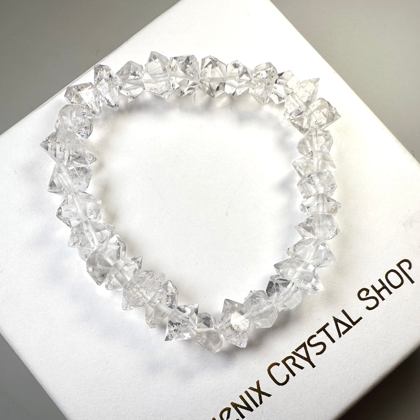 閃靈鑽 Herkimer Diamond (HK03) | 原礦 raw-crystal | 細節特寫 close up detail