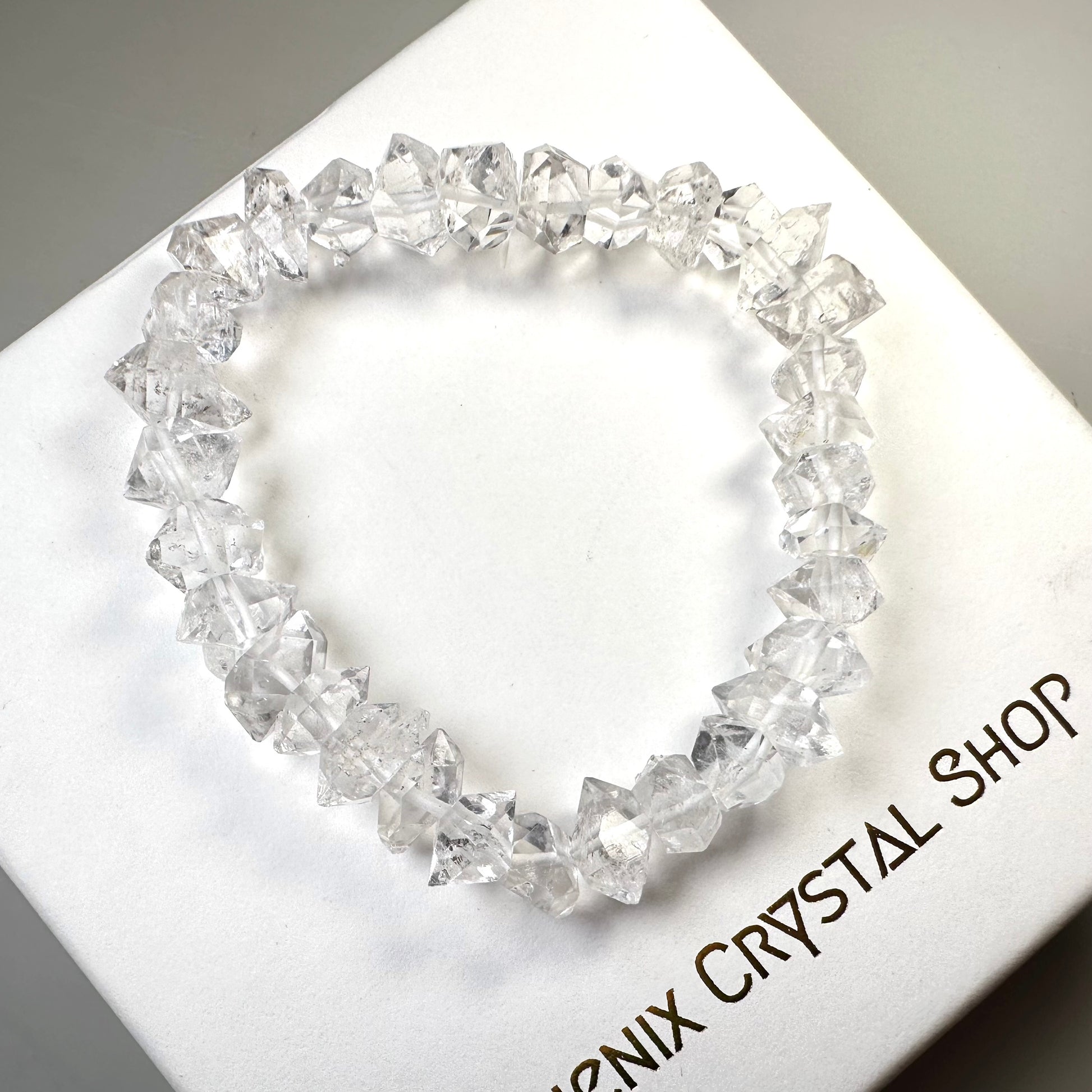 閃靈鑽 Herkimer Diamond (HK03) | 原礦 raw-crystal | 細節特寫 close up detail