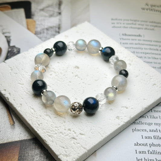 Labradorite Design Bracelet 拉長石設計手串 | 手串 bracelet | 正面圖 front view