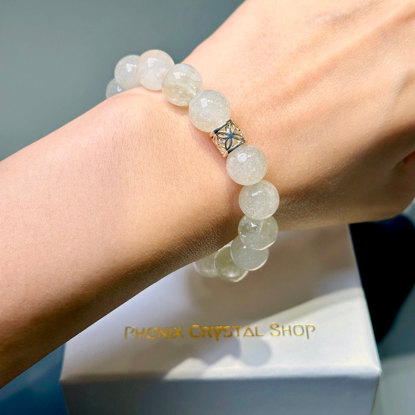 Libyan Gold Tektite Bracelet 利比亞黃金隕石手串 | 手串 bracelet | 正面圖 front view