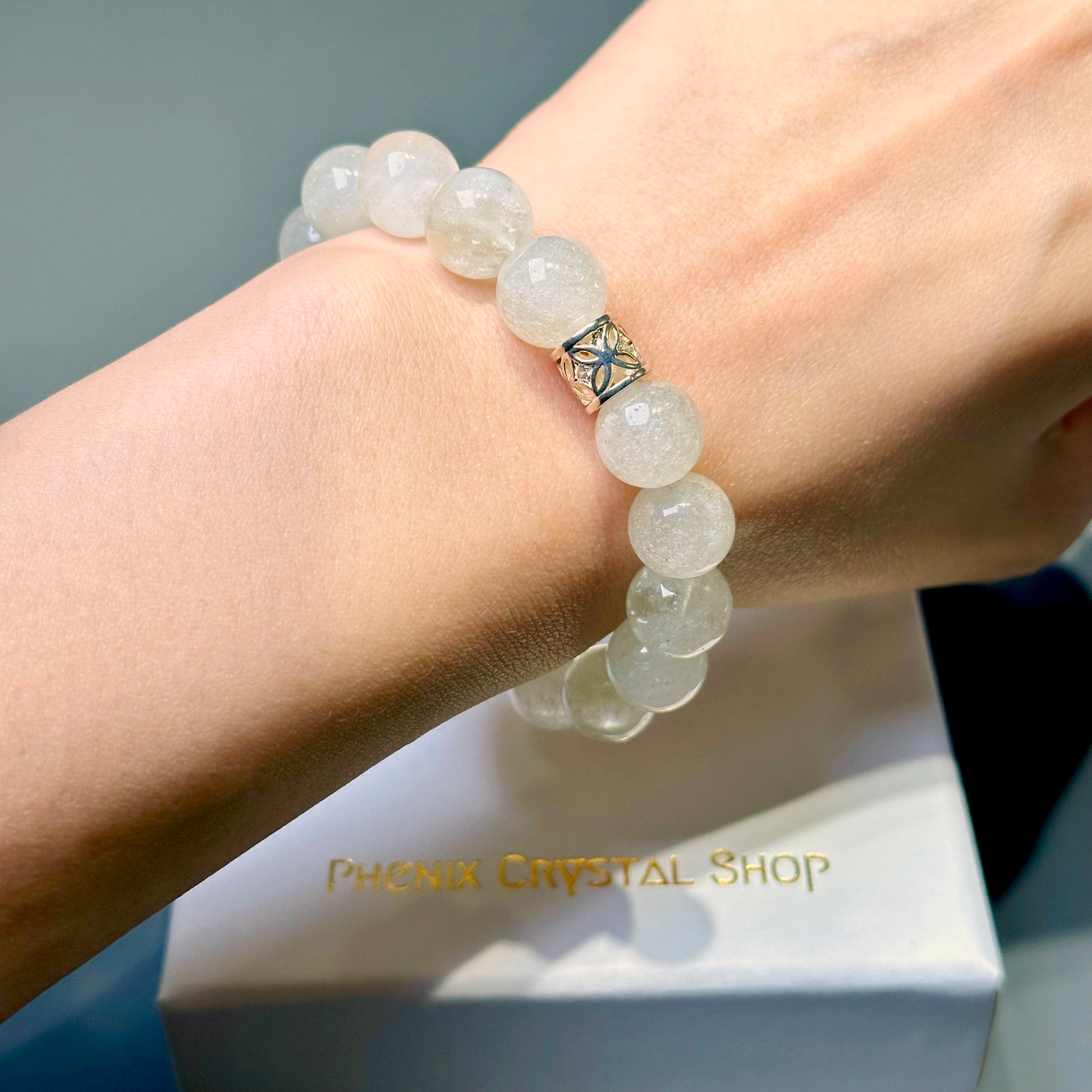Libyan Gold Tektite Bracelet 利比亞黃金隕石手串 | 手串 bracelet | 正面圖 front view