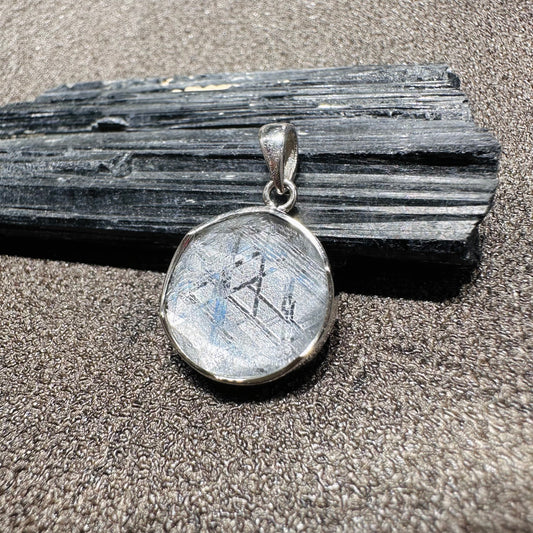 Meteorite Silver Star of David Pendant 天鐵銀色大衞星吊墜 | 吊墜 pendant | 正面圖 front view