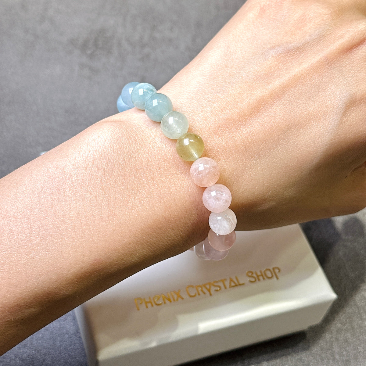 Morganite 彩色摩根石 | 原礦 raw-crystal | 細節特寫 close up detail