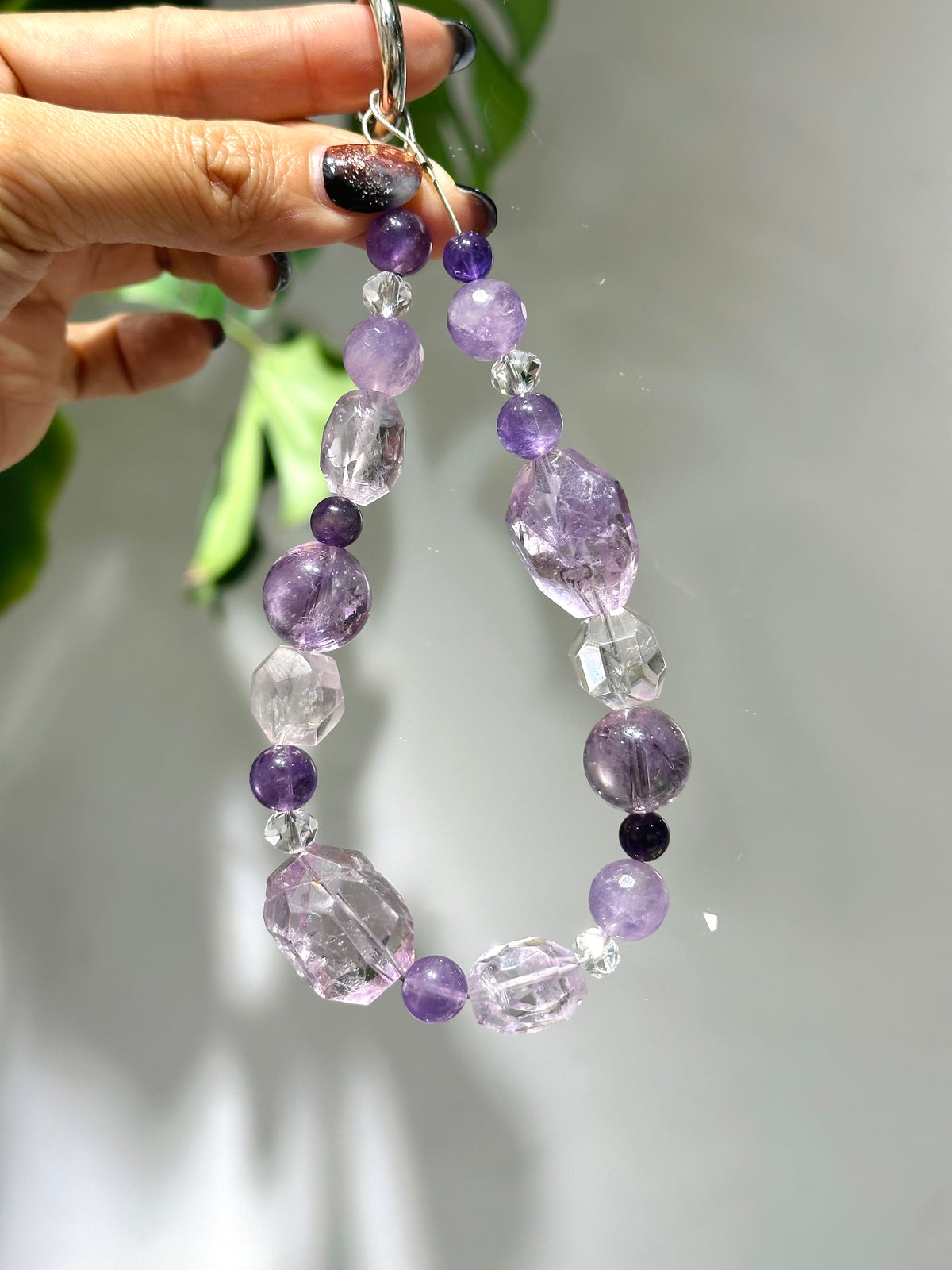 Phone Strap - Amethyst 電話繩 | 電話繩 phone-strap | 正面圖 front view