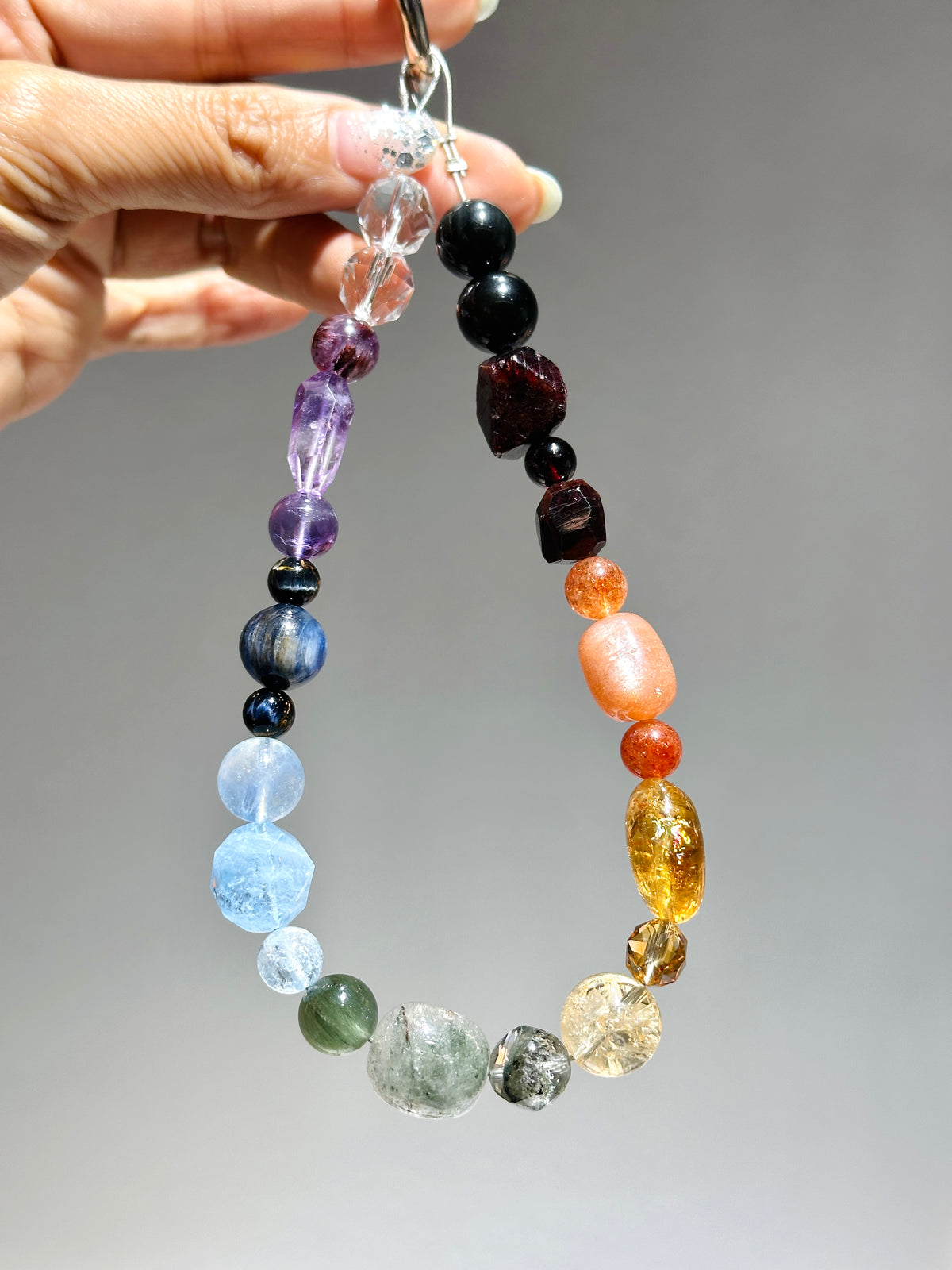 Phone Strap - Seven Chakras 七脈輪電話繩 | 電話繩 phone-strap | 正面圖 front view