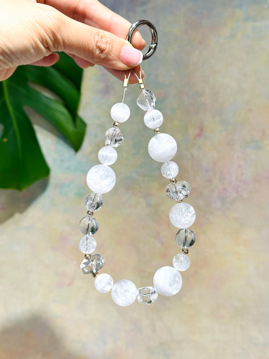 Phone Strap - White Mist 電話繩 清新白霧 | 電話繩 phone-strap | 正面圖 front view
