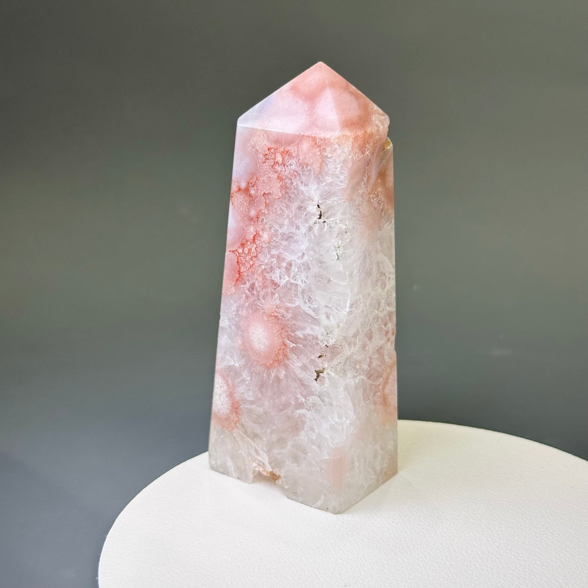 Pink Amethyst 粉紅紫晶柱 | 晶柱 crystal-point | 紋理特寫 texture detail