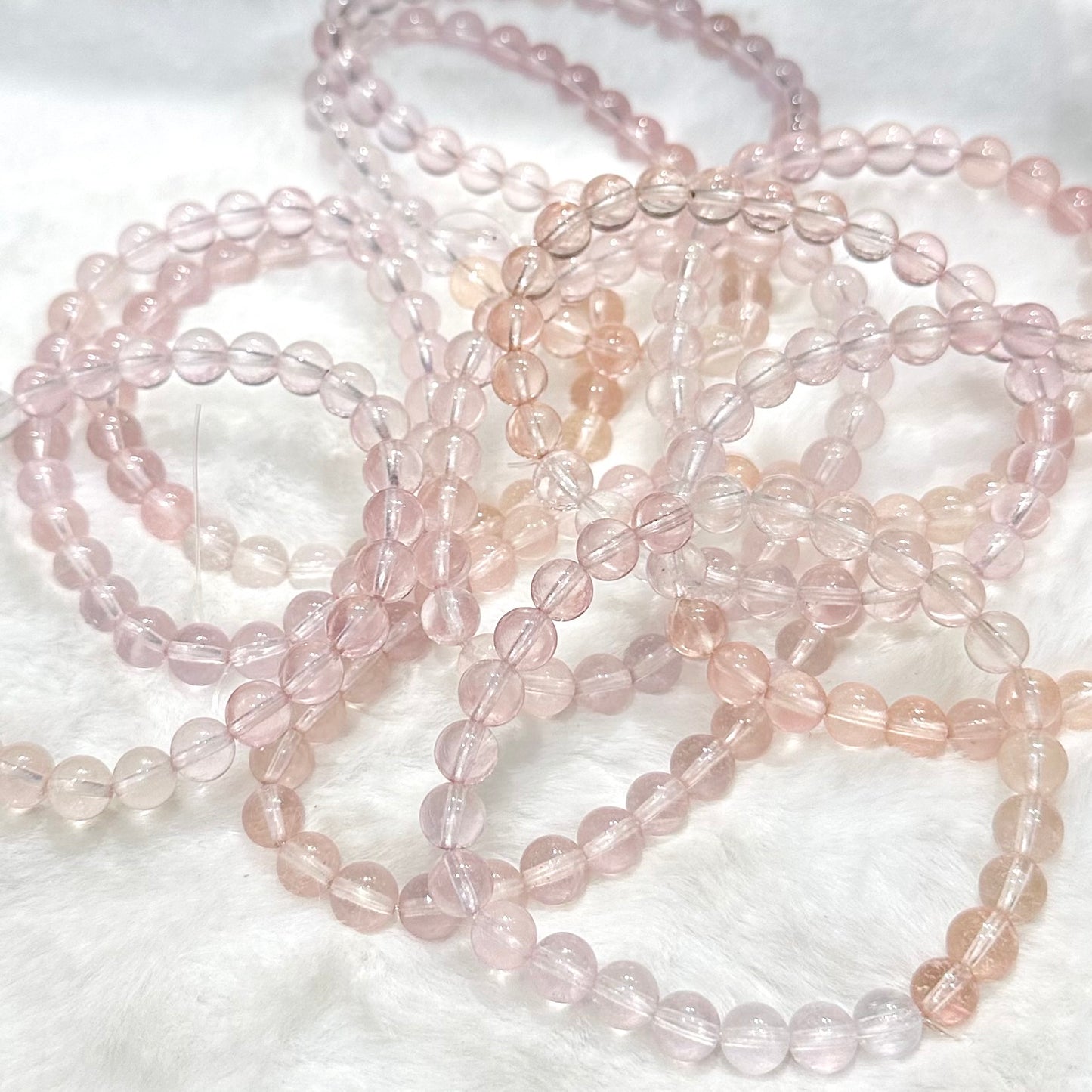 Pink Morganite 粉紅摩根石 | 原礦 raw-crystal | 側面角度 side angle