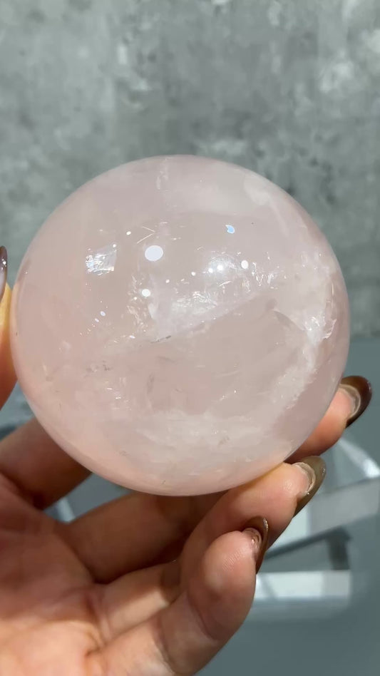 Rose Quartz Sphere 星光粉晶球 6.7cm