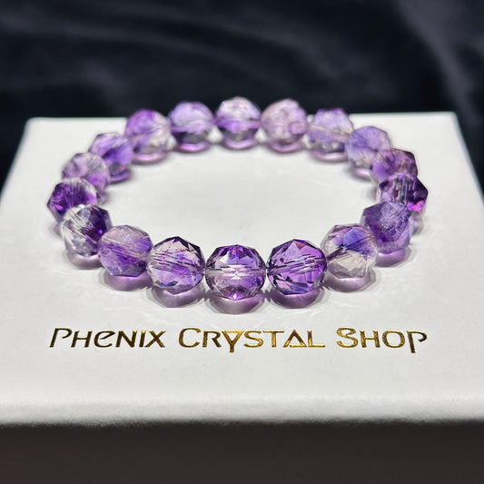 Purple Super Seven Starcut紫超級七手串 | 手串 bracelet | 正面圖 front view